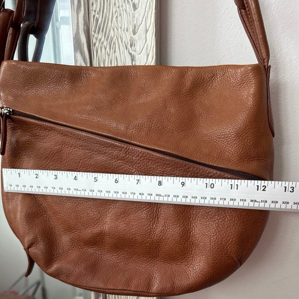 Vintage Osgood Marley Genuine Leather Crossbody Bag Soft Pebbled Brown — image 8 of 8